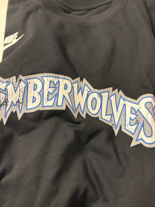 Nike NBA Langarmshirt Minnesota Timberwolves , Größe wählbar in schwarz/grau/blau.