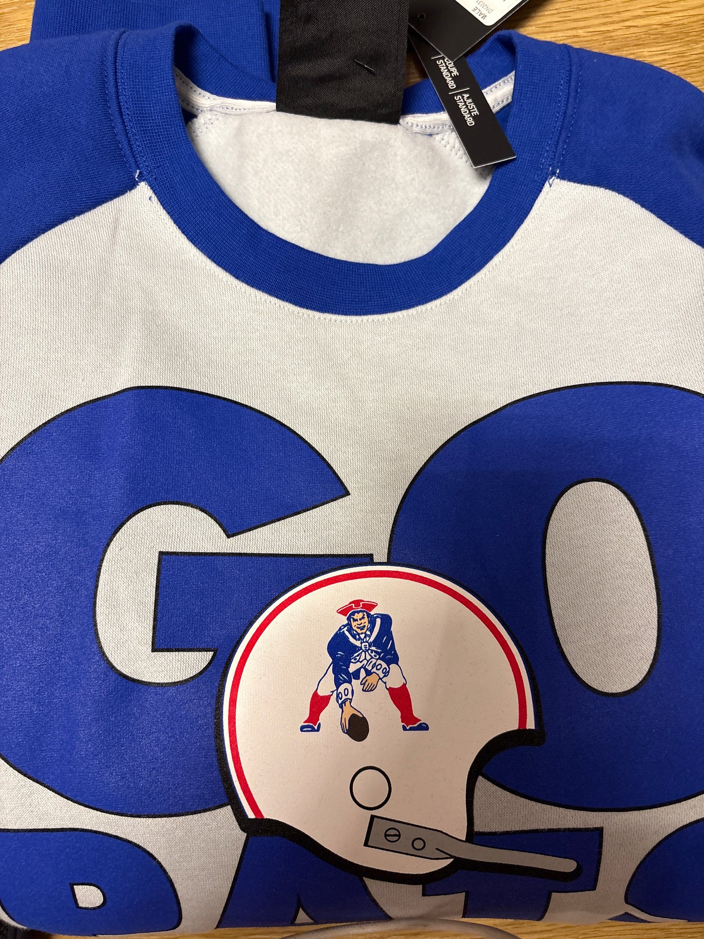 Nike NFL Pulli, blau/grau, Pats, in Größe wählbar