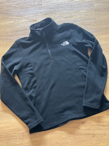 The North Face Damen Fleece (tailliert) mit 1/4 Zipper in schwarz, Größe wählbar