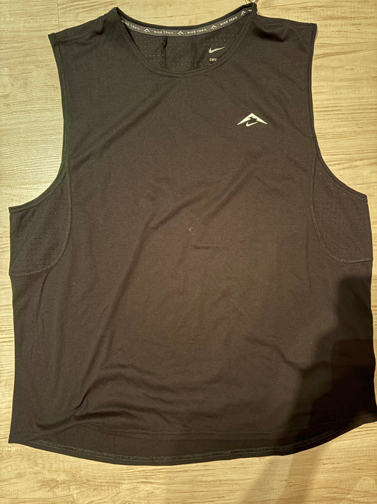 Nike Trail Trägershirt, Größe XL in schwarz/weiss