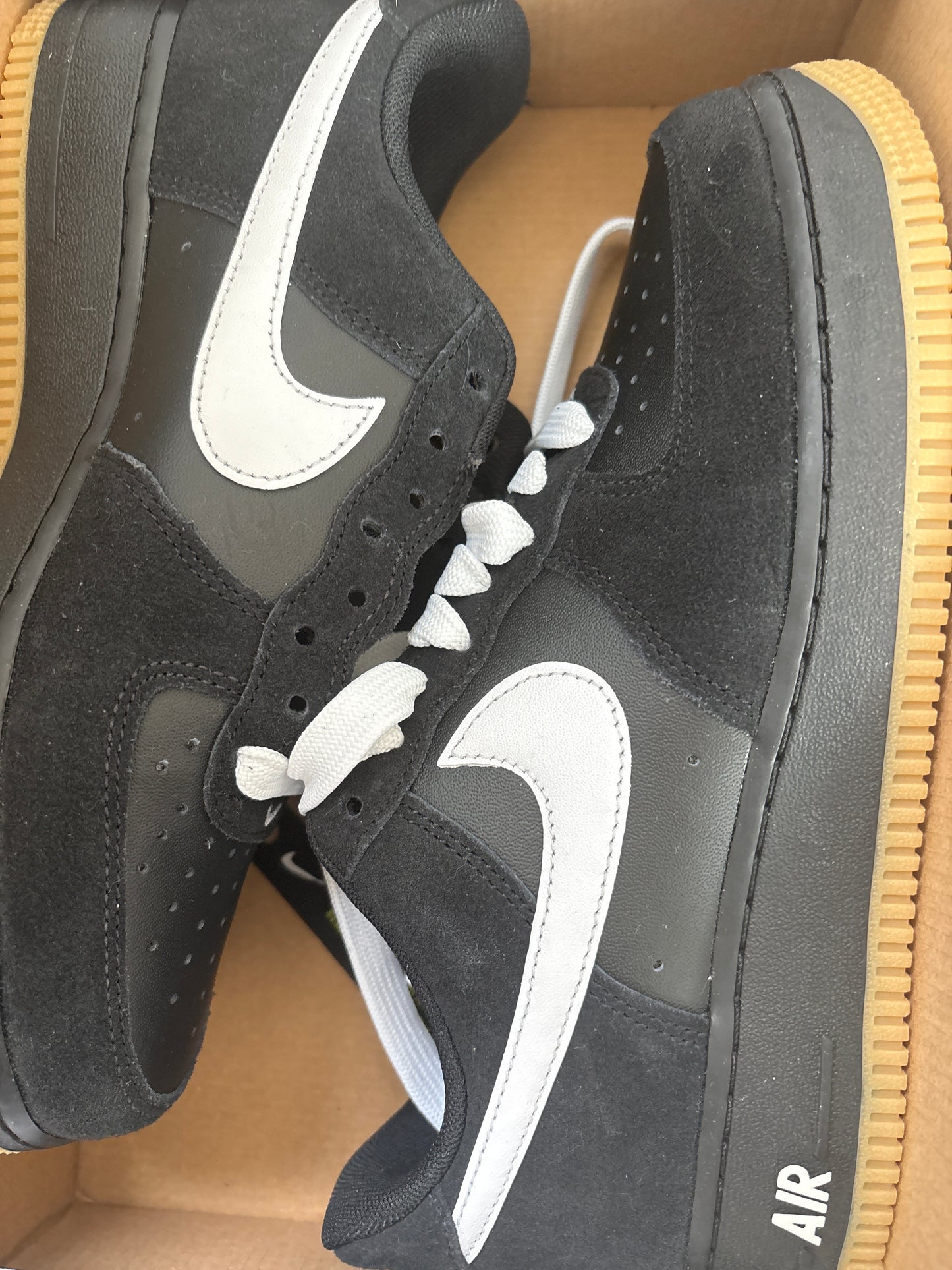 Nike Air Force 1, Gr. 40,5 schwarz/weiss/braun
