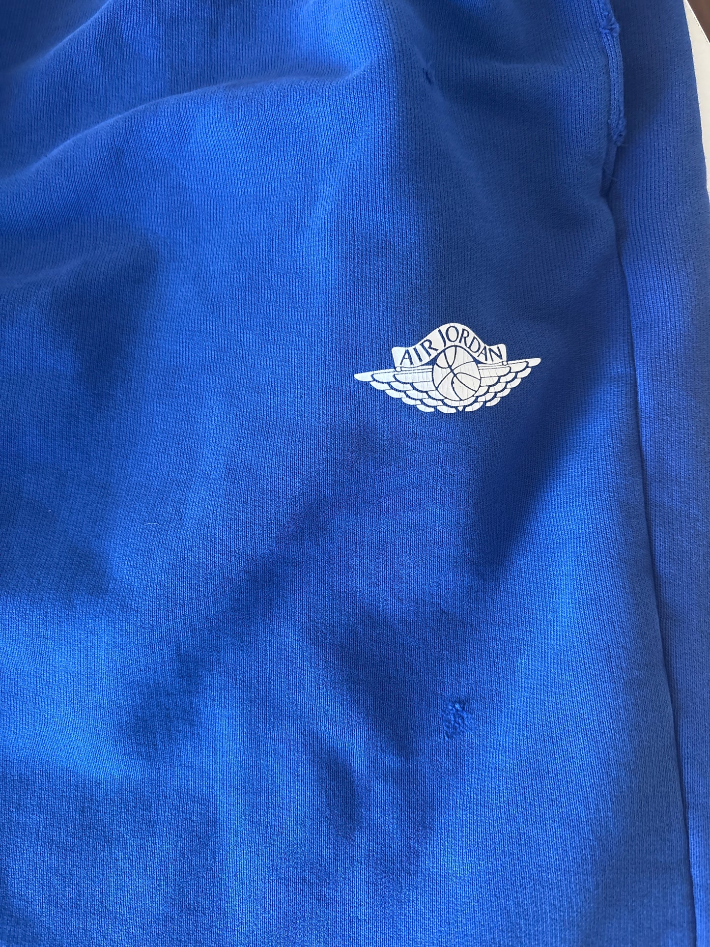 Nike kurze Jordan Hose, blau/weiss, Größe wählbar