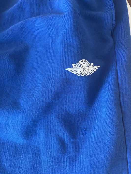Nike kurze Jordan Hose, blau/weiss, Größe wählbar