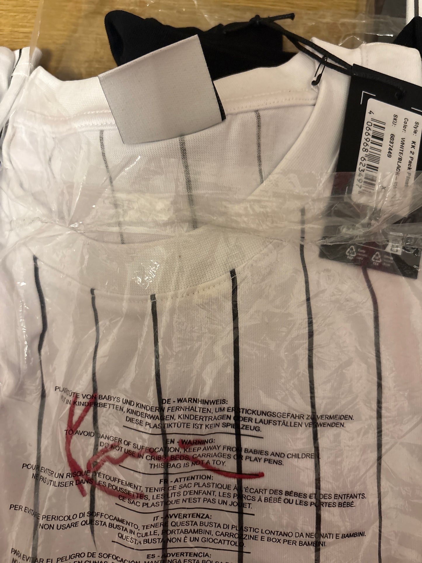 Karl Kani Shirt Set, Größe wählbar in weiss/schwarz/rot/muster