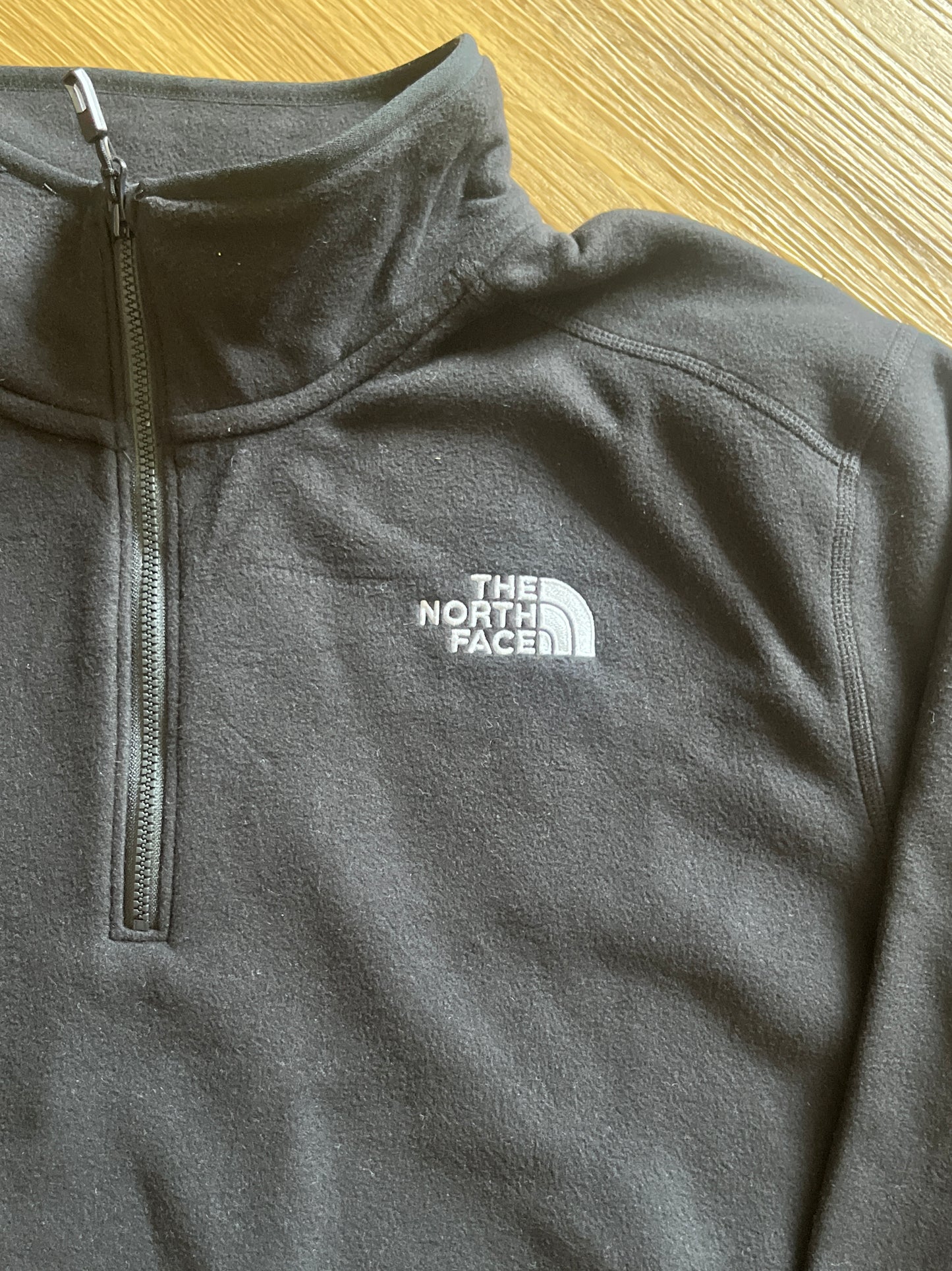 The North Face Herren Fleece mit 1/4 Zipper in schwarz, Größe wählbar