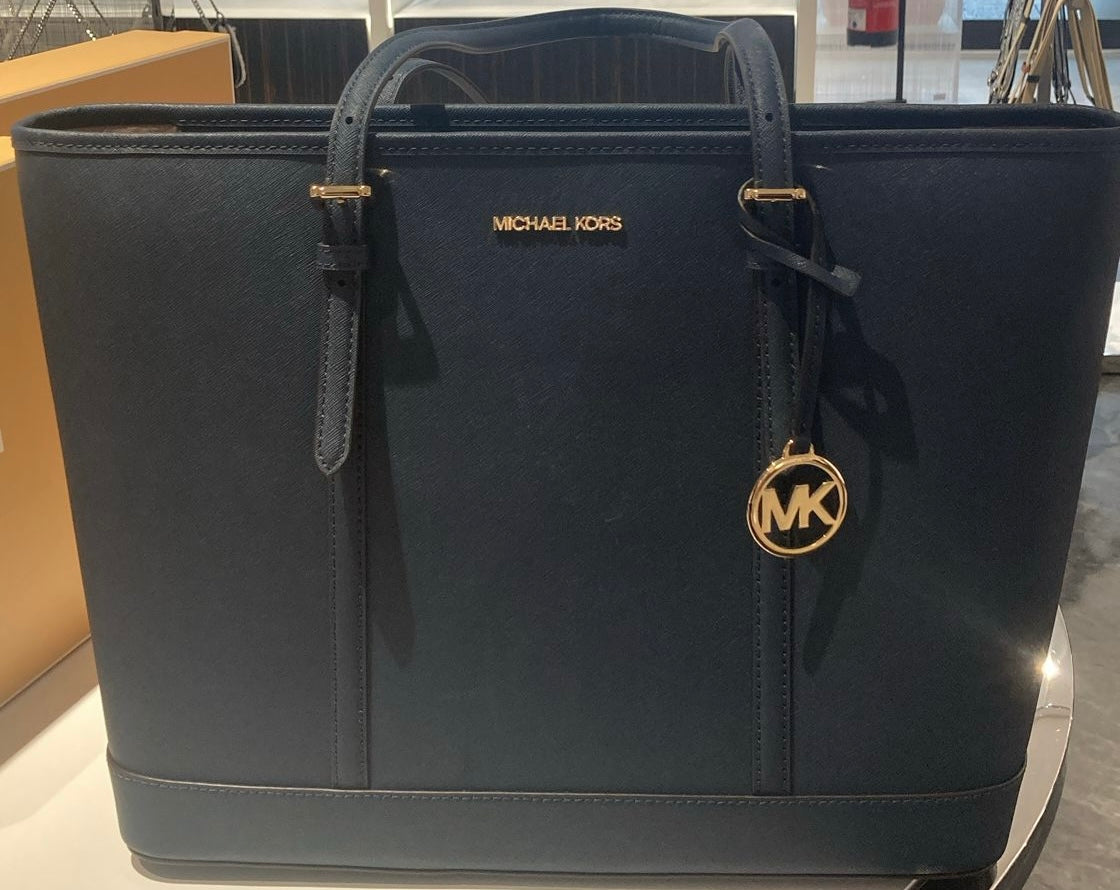 Michael Kors Jet Set Travel Shopper Marineblau