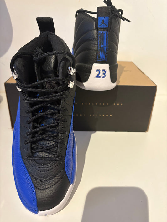 Nike Air Jordan 12 Retro, weiss/schwarz/blau, Größe wählbar