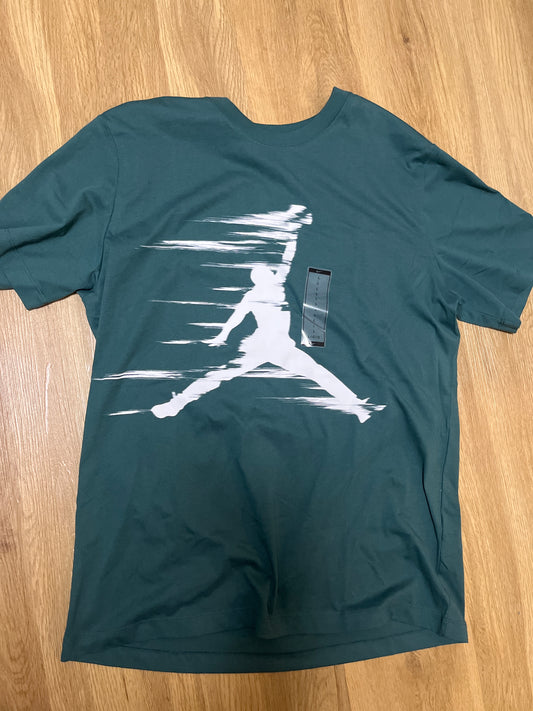 Nike Jordan Shirt, Größe L in grün/weiss