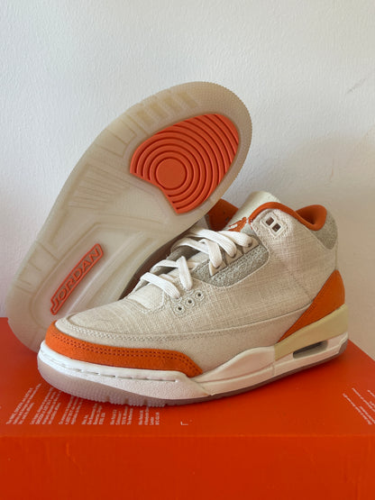 Nike Jordan 3 Retro T in beige/orange, Größe wählbar