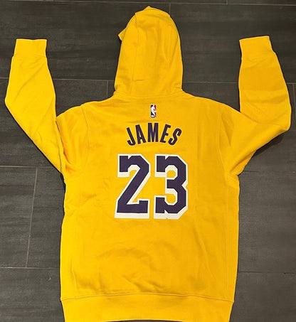 Nike NBA Hoodie Los Angeles Lakers, Größe S in gelb/weiss/lila