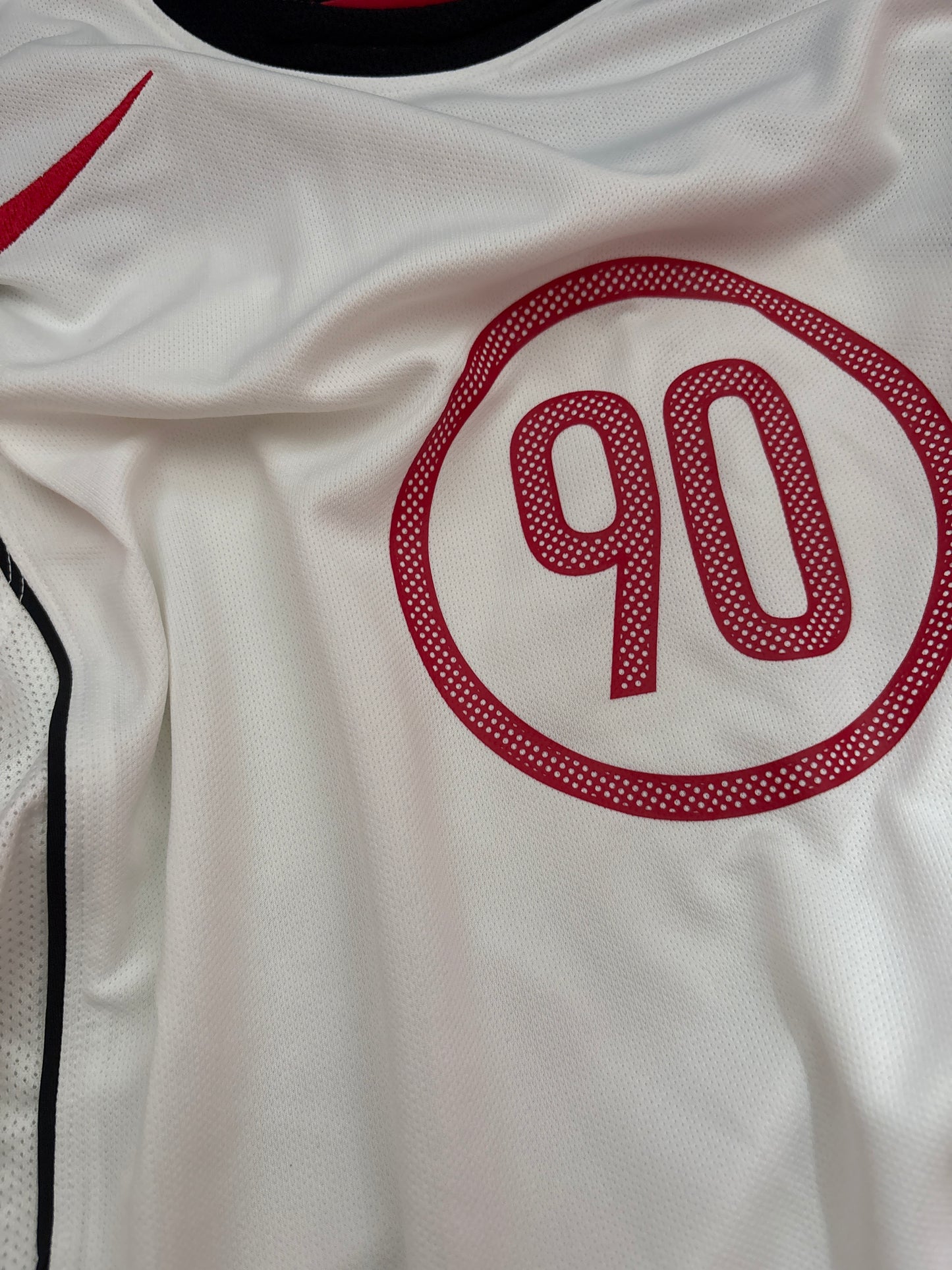 Nike Shirt T90 Trägershirt, Größe M in weiss/schwarz
