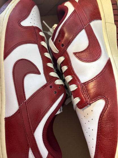 Nike Dunk low weiss/rot schimmernd, grösse wählbar