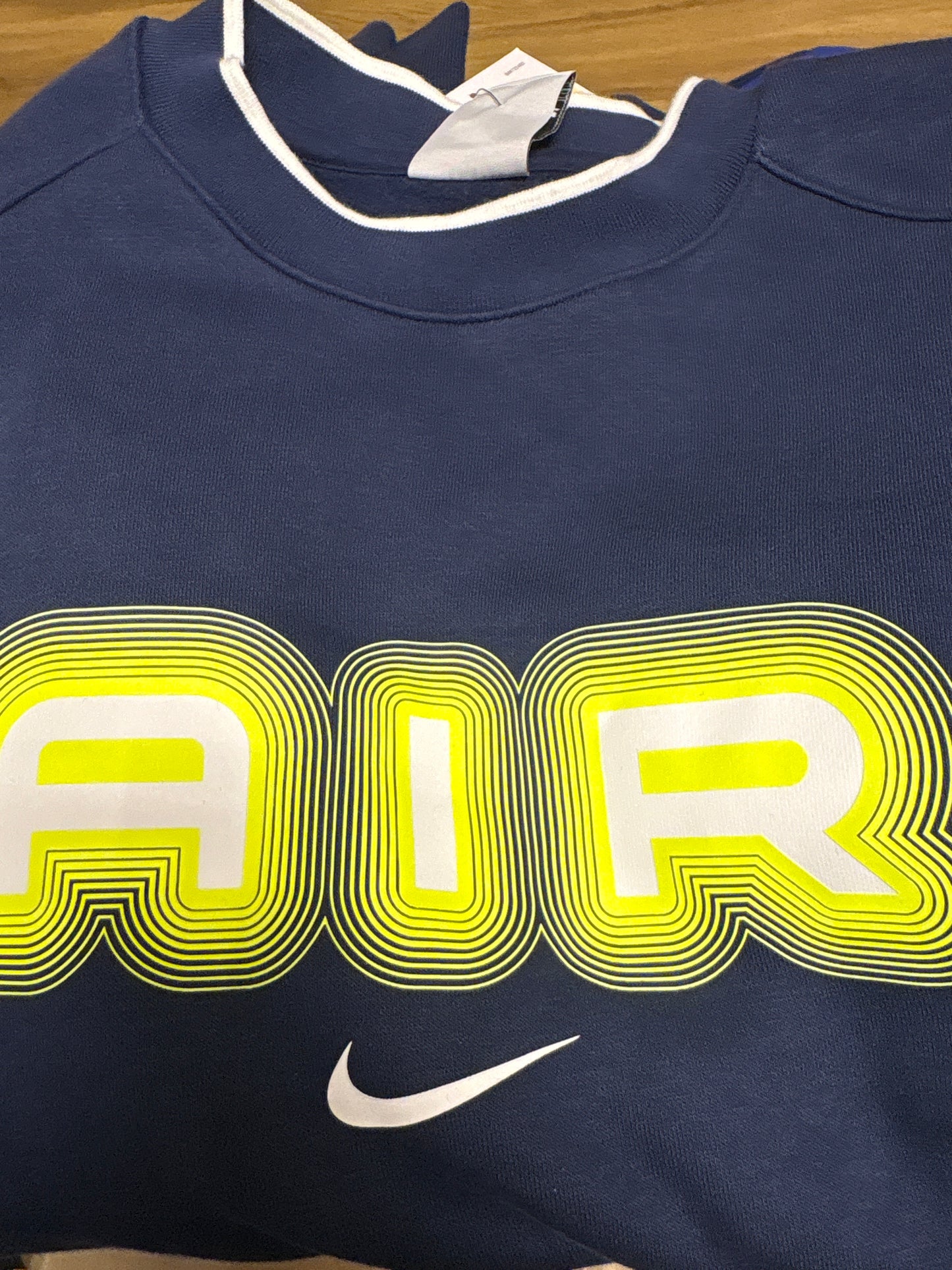 Nike Air Pulli, Größe wählbar in dunkelblau/neongelb