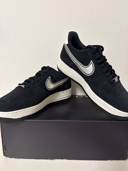 Nike Air Force 1 schwarz/silber,Größe 38,5