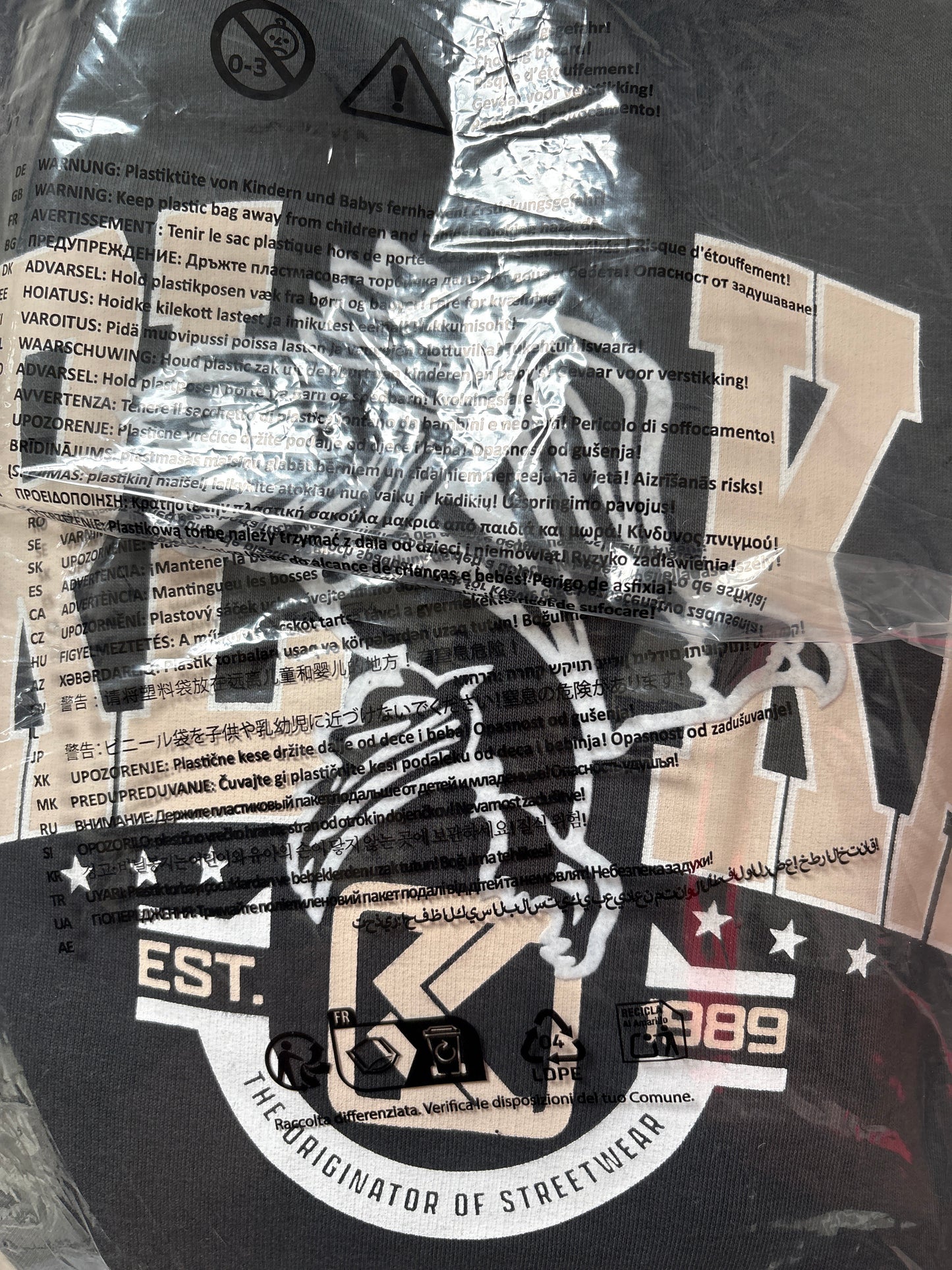 Karl Kani Hoodie, Größe XXL, schwarz/Muster