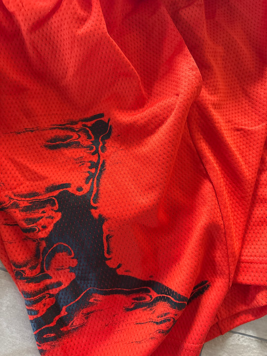 Nike kurze Jordan Hose, orange, Größe wählbar
