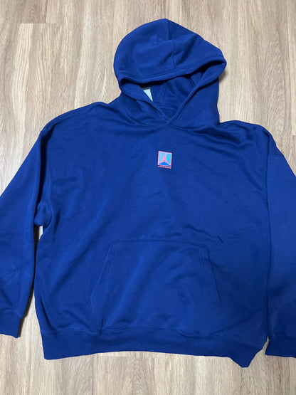Nike Jordan Hoodie in dunkelblau/backprint, Größe XXL