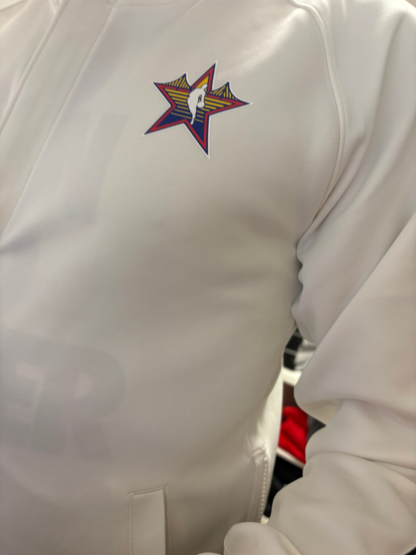 Nike NBA Basketball Jacke weiss, Größe wählbar
