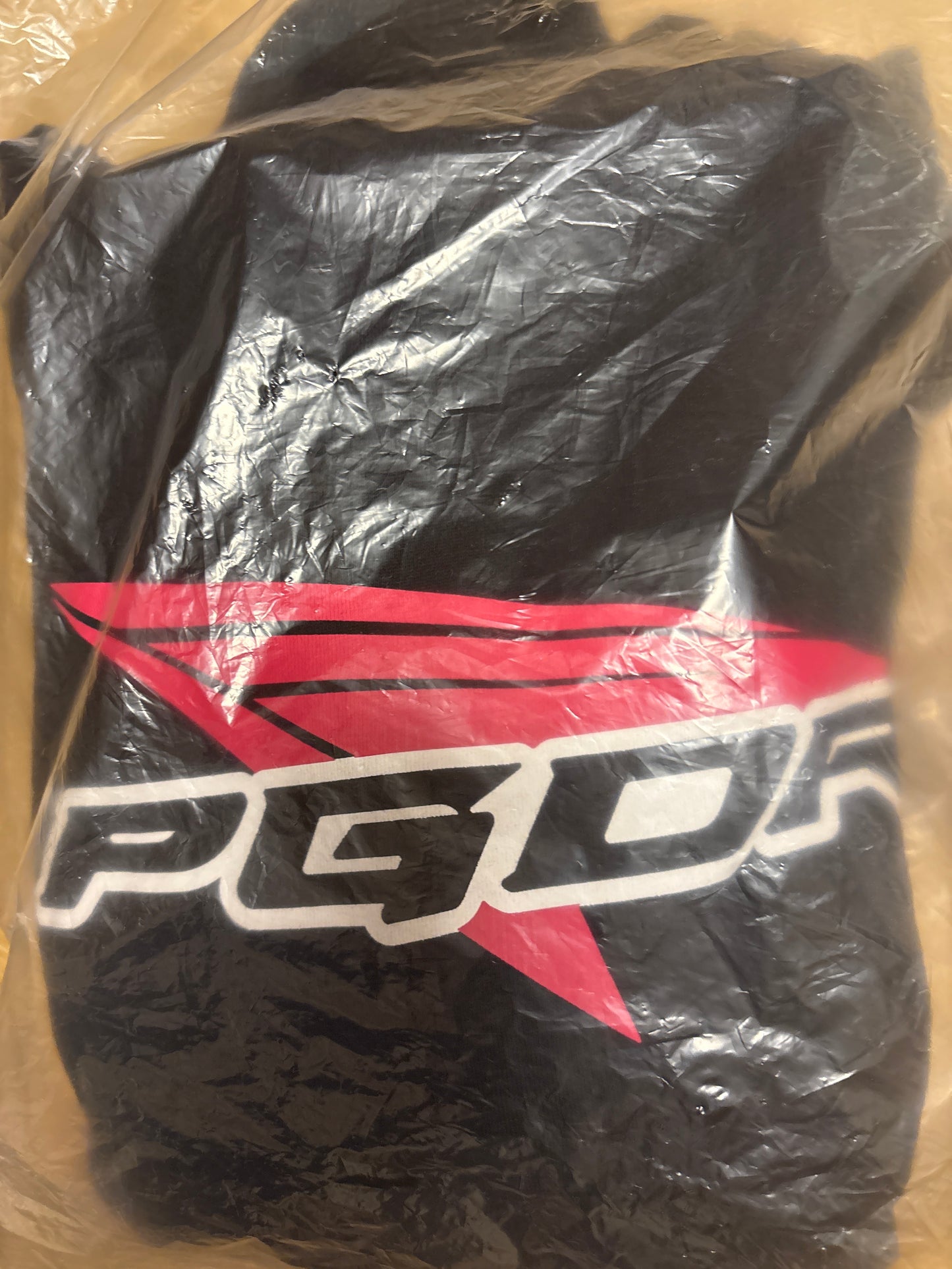 Pegador Hoodie in schwarz/Logo, Größe L