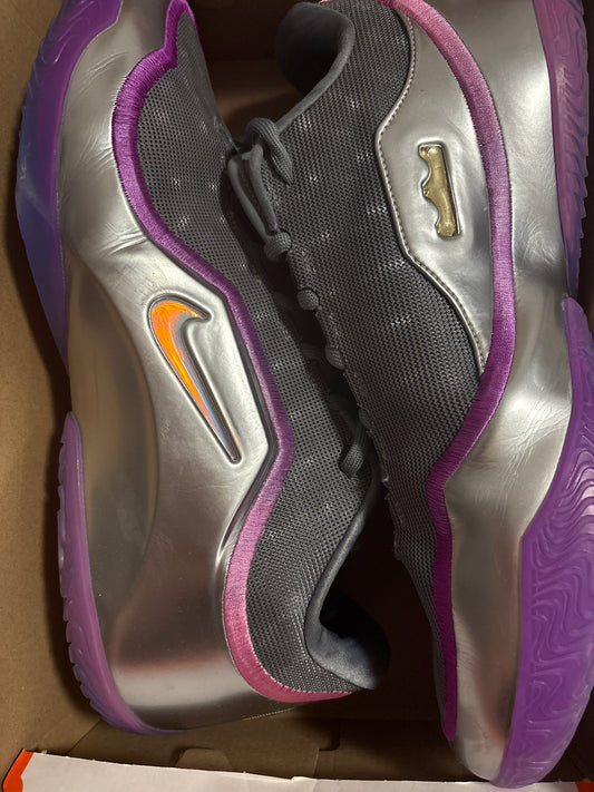 Nike Lebron XXIII, Silber/lila, Größe 50,5