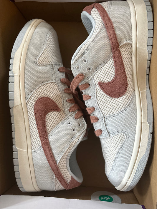 Nike Dunk low hellblau/grau/braun, Größe 42,5