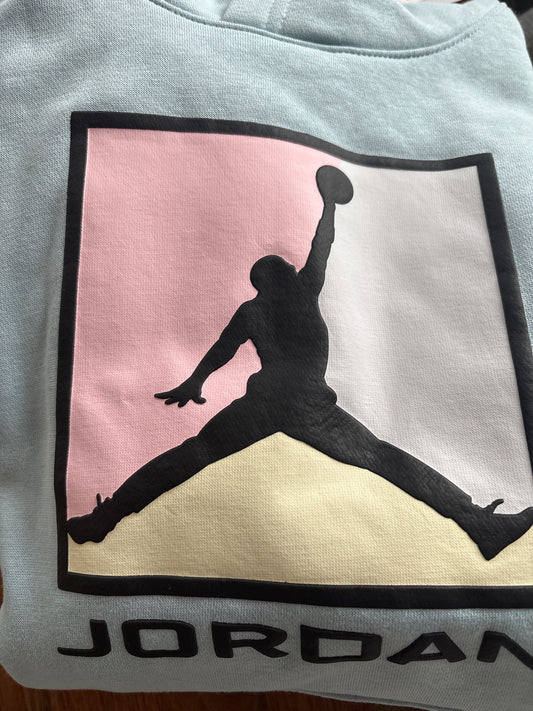 Nike Kinder Jordan Hoodie Größe wählbar in hellblau