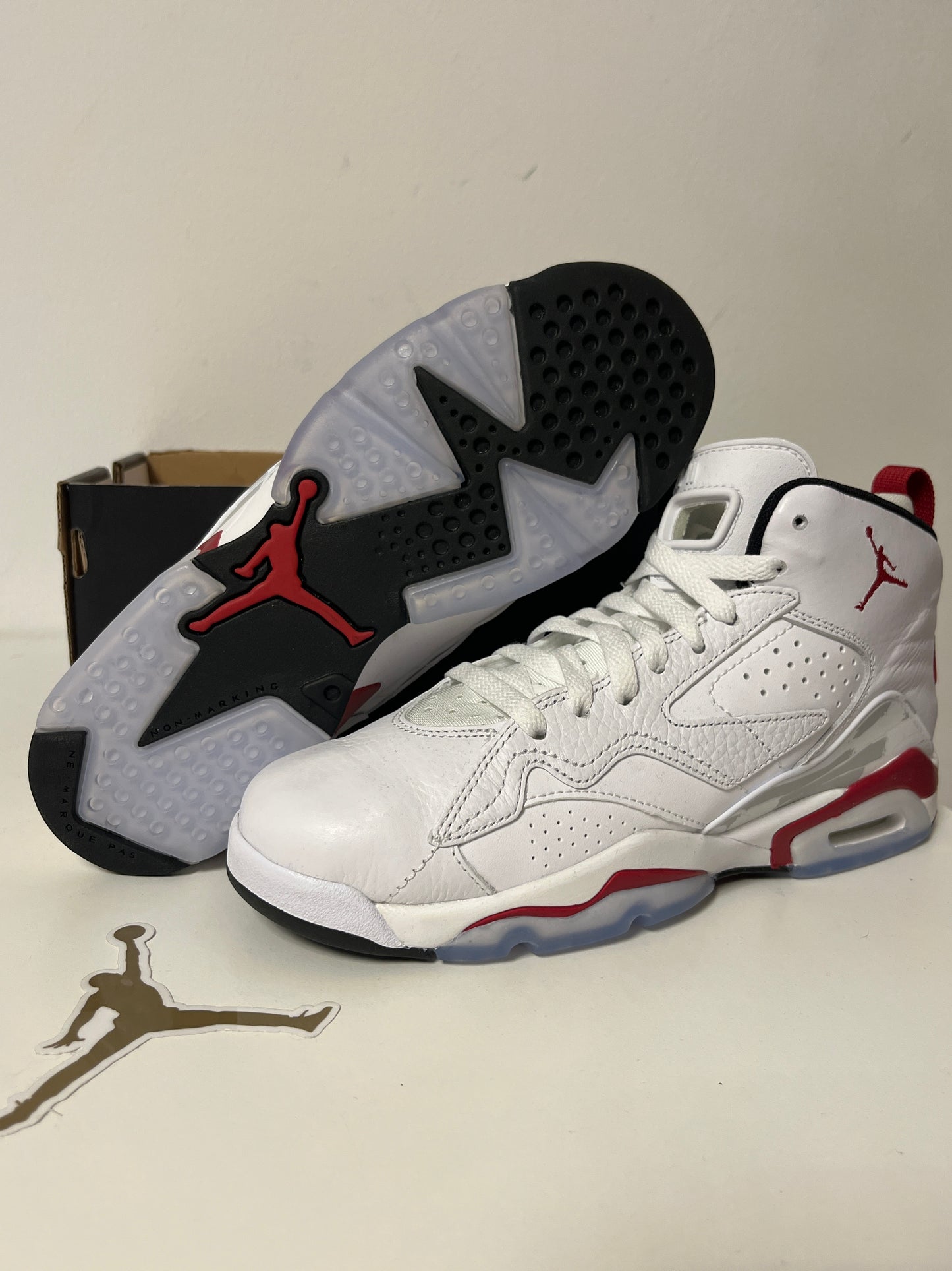 Nike Jordan Jumpman MVP, Größe 45 in weiss/rot