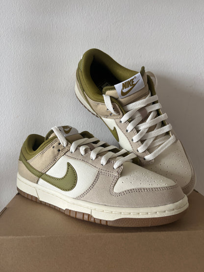 Nike Dunk low weiß/beige/grün, Größe 38,5