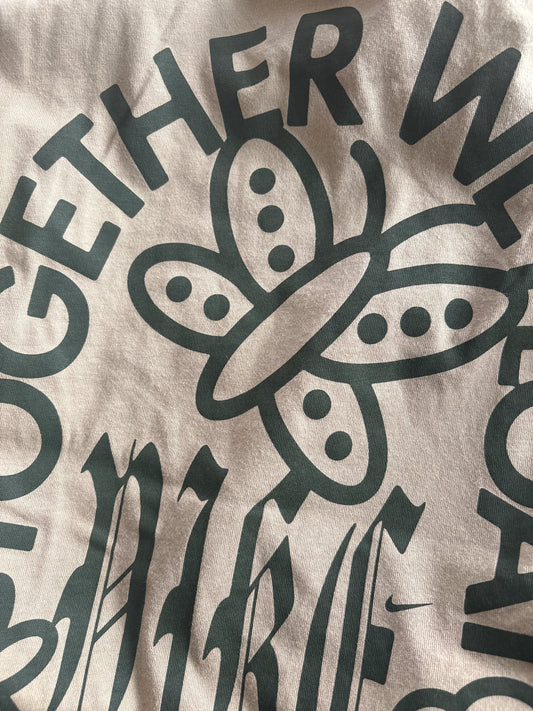 Nike Tshirt in beige/backprint, Größe M