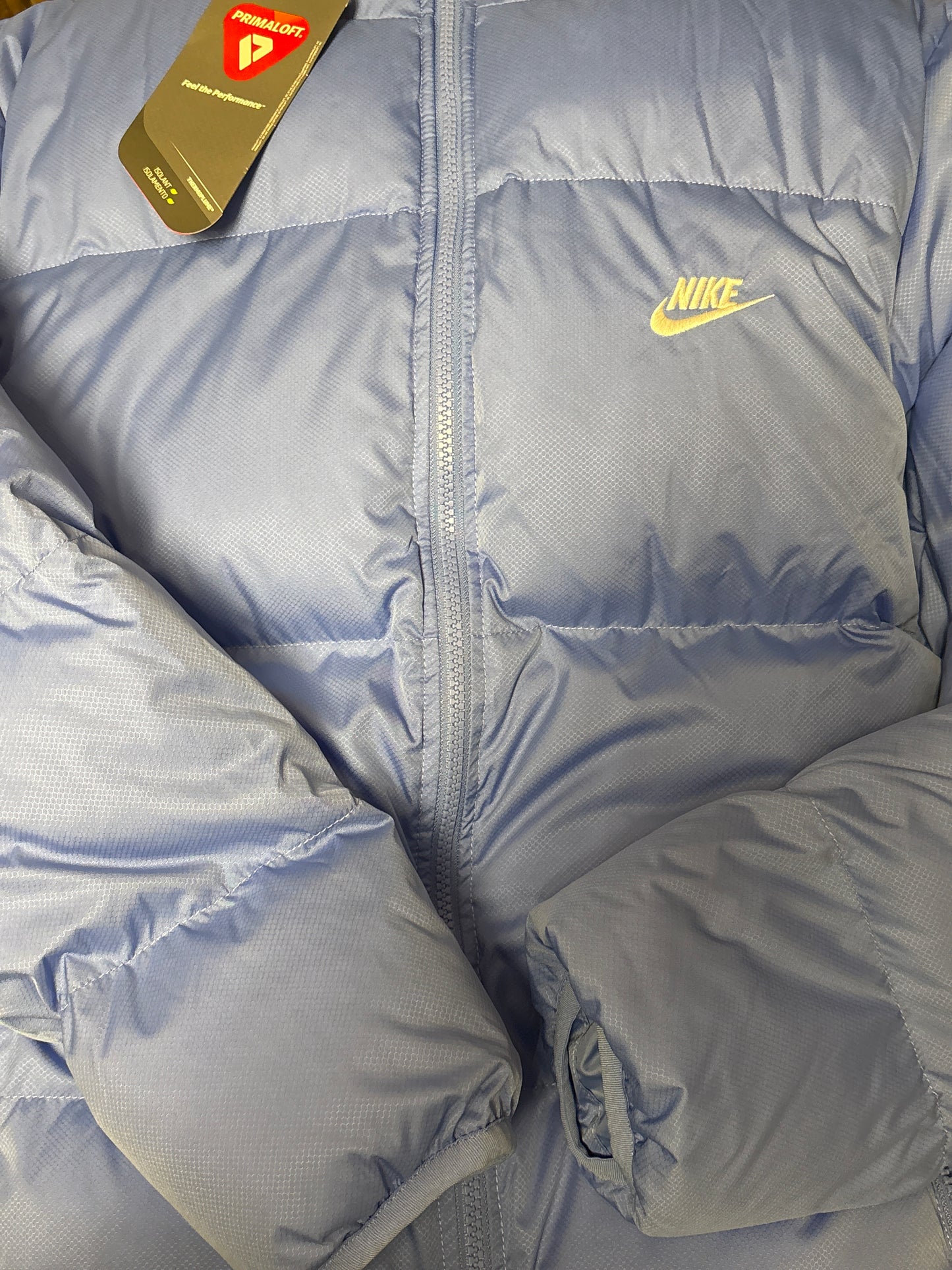 Nike Winterjacke in babyblau, Größe XS