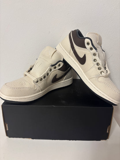 Air Jordan 1 low, beige/braun, Größe wählbar