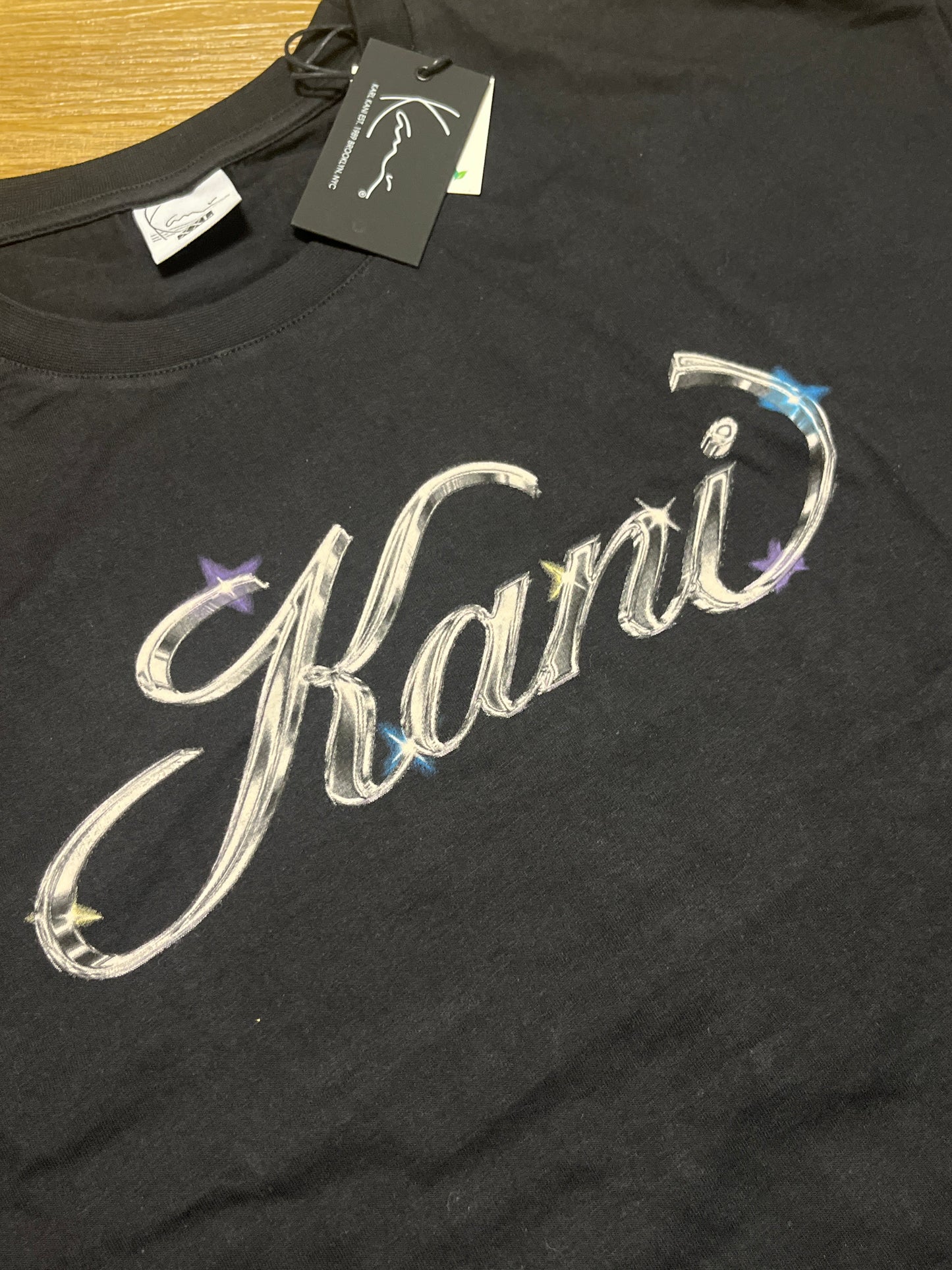 Karl Kani Tshirt in schwarz mit Kani Aufdruck, Größe XXL