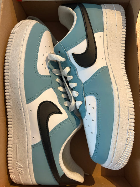 Nike Air Force 1 weiss/blau/schwarz, Gr. 36,5