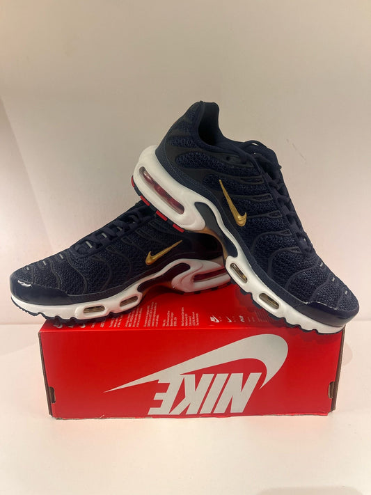 Nike Air Max Plus TN dunkelblau/gold, Gr. Wählbar