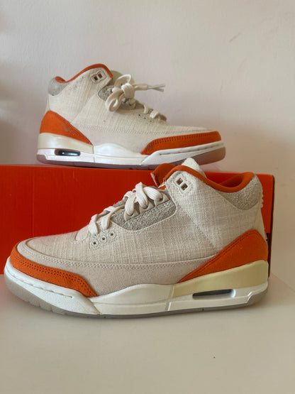 Nike Jordan 3 Retro T in beige/orange, Größe wählbar