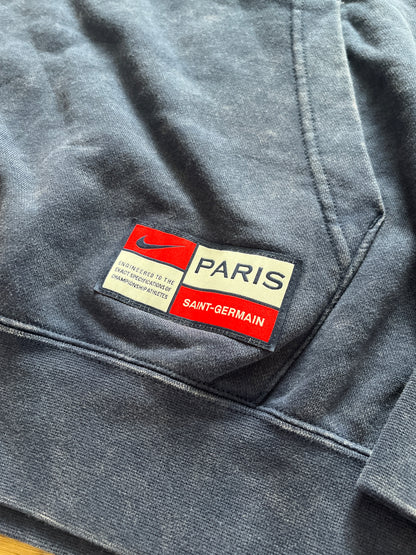 Nike x Paris Saint Germain Hoodie in dunkelblau/verwaschen, Größe M