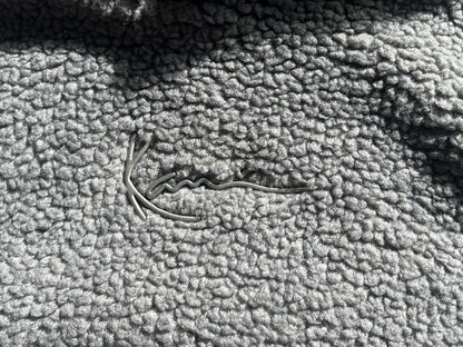 Karl Kani Plüsch Hoodie in grau, Größe wählbar