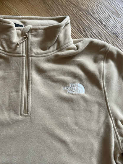 The North Face Herren Fleece mit 1/4 Zipper in beige, Größe wählbar
