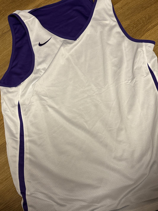 Nike Trikot weiß/lila, wendbar, Größe L