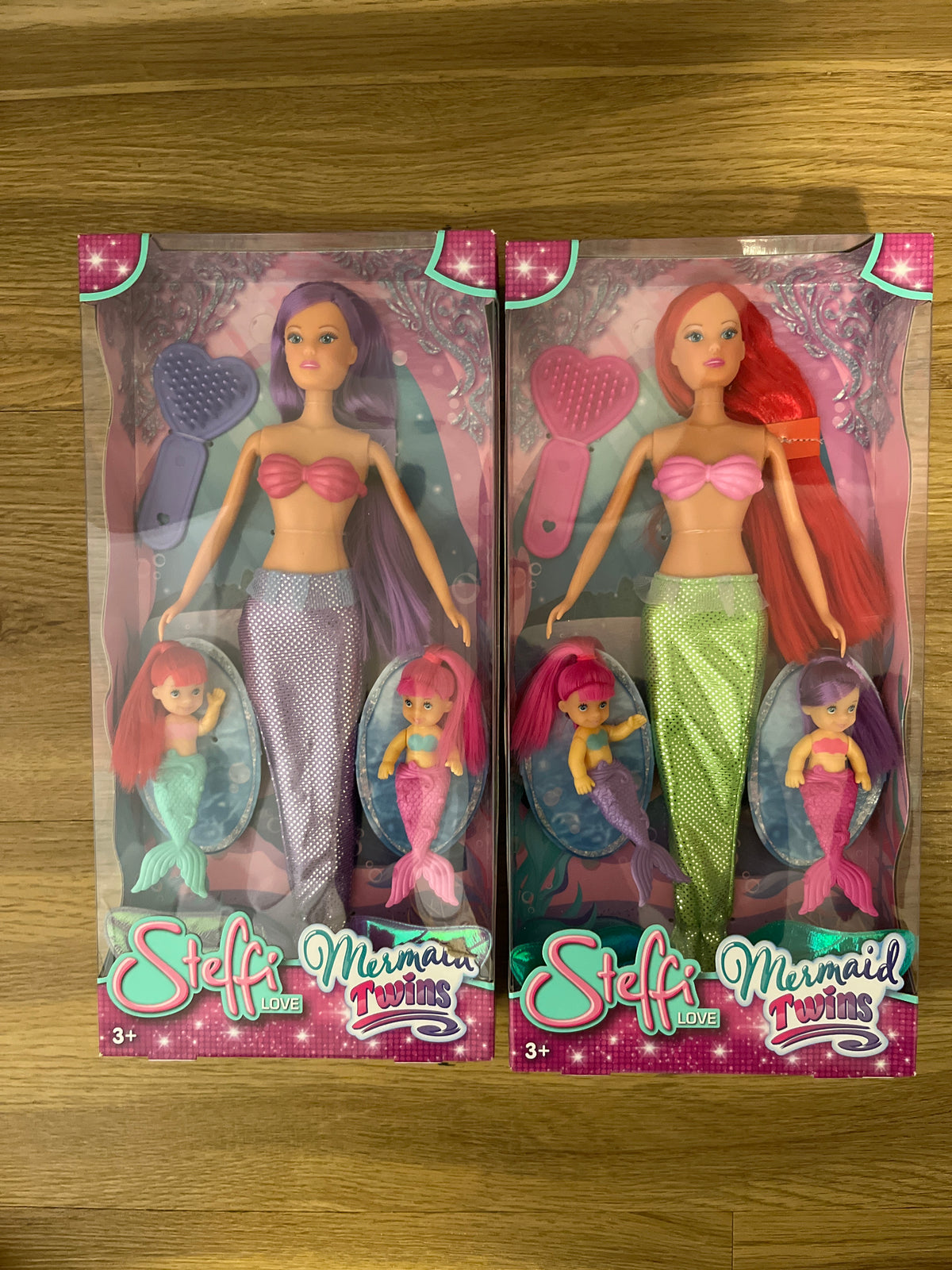 Steffi Love Mermaid Twins verschiedene Varianten mit Zubehör und 2 Kindern
