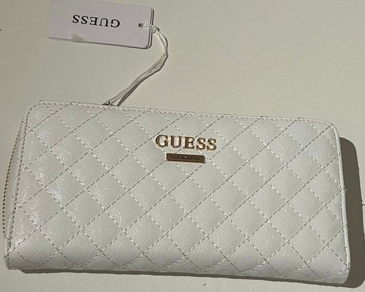Guess Portemonnaie groß in weiss