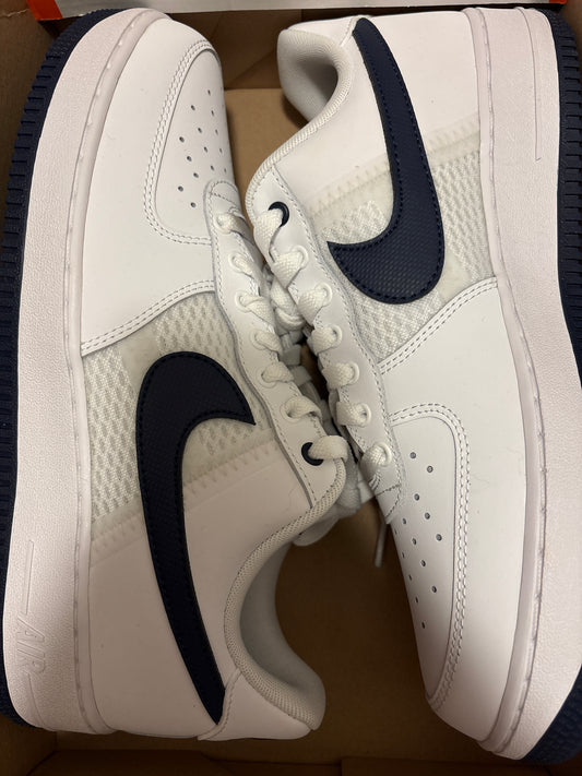 Nike Air Force 1 weiss blau, Größe 44,5