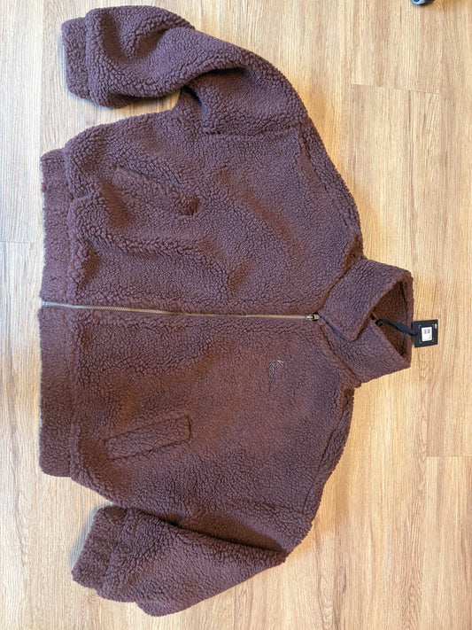 Karl Kani Damen Plüsch Jacke in braun, Größe L