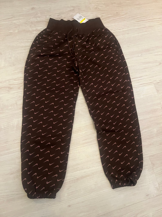 Nike Jogginghose in braun mit Muster, Größe S