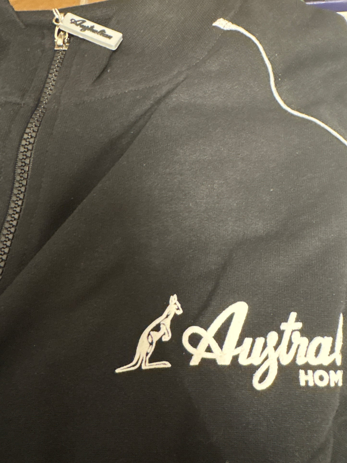 Australian Herren Trainingsanzug in schwarz/weiß, Größe XL
