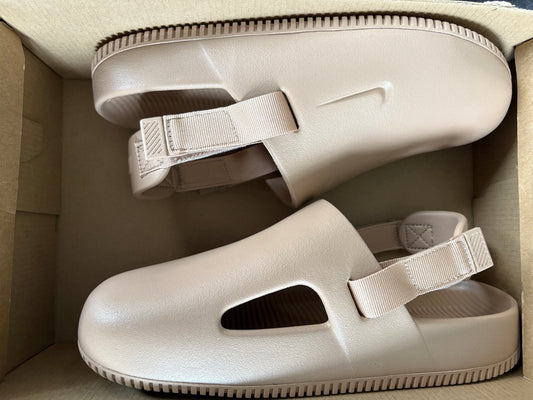 Nike Badelatschen Calm Mule, Größe 40,5 , Farbe beige