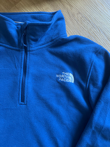 The North Face Herren Fleece mit 1/4 Zipper in blau, Größe S