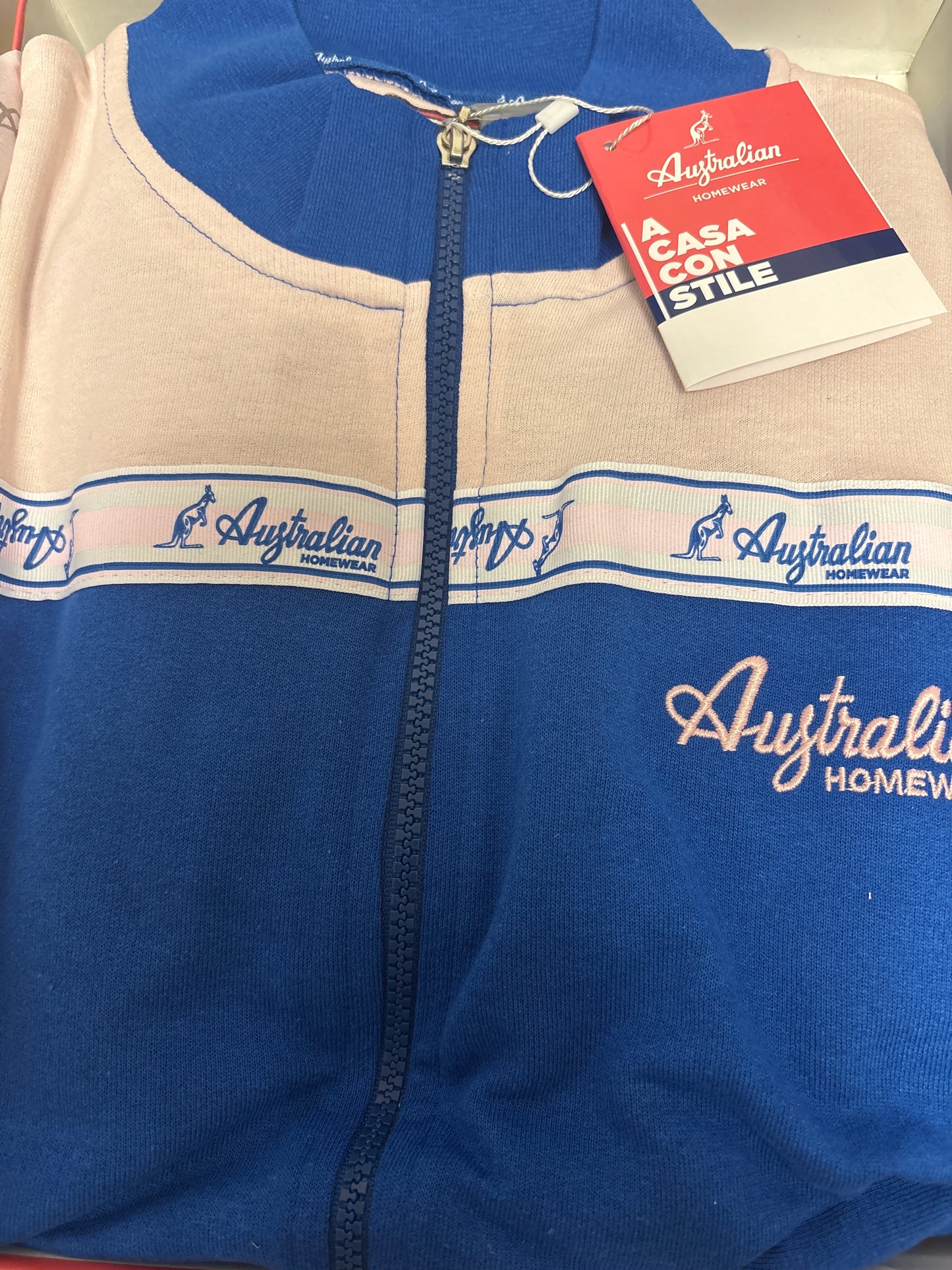 Australian Trainingsanzug Damen blau/rosa/weiß, Größe XL