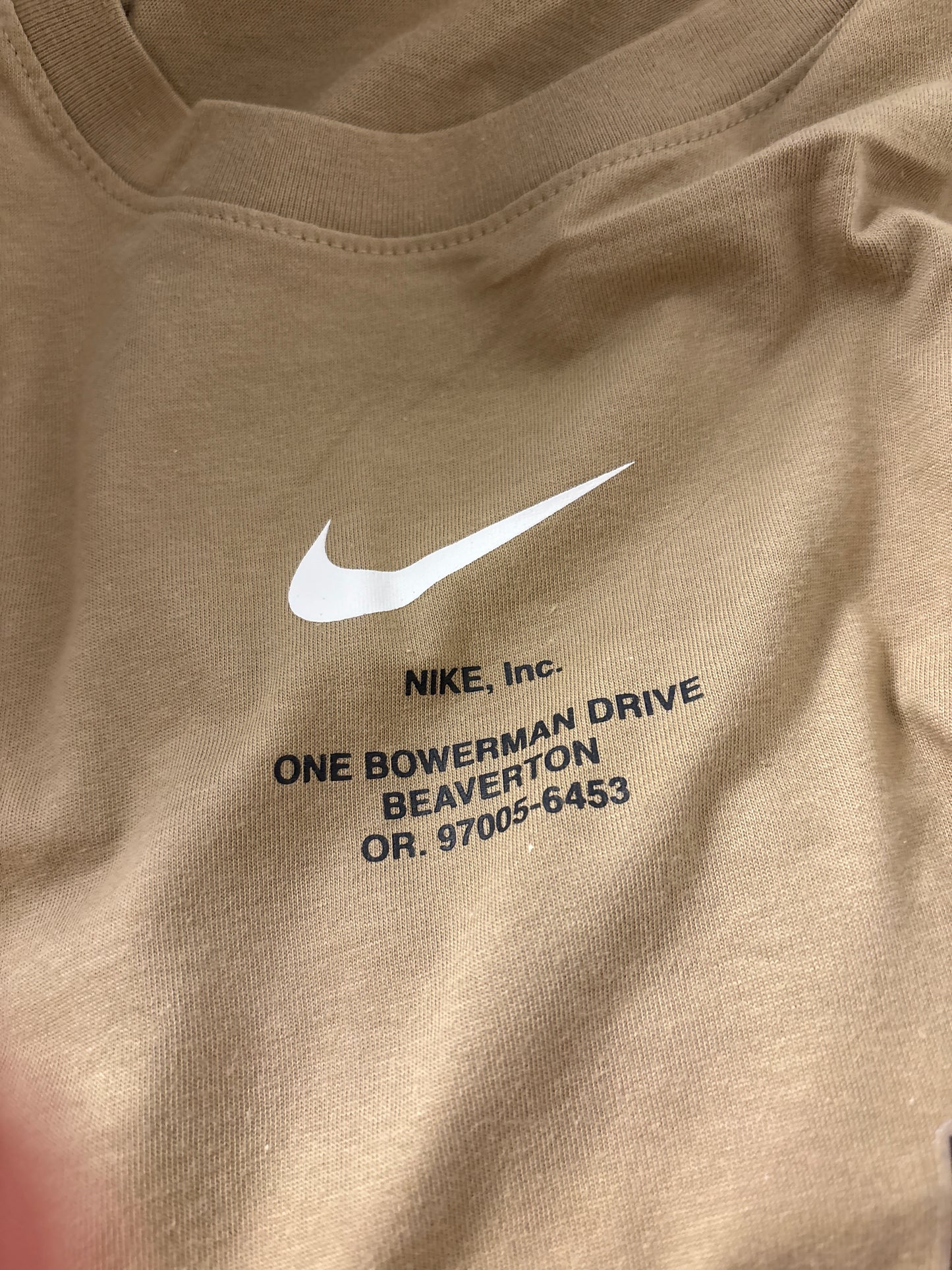 Nike Shirt, Größe L in braun/Muster