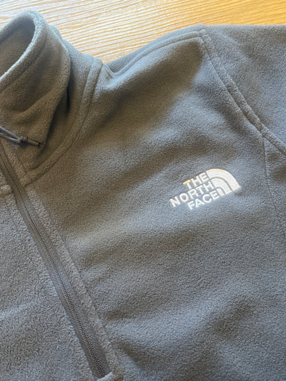 The North Face Damen Fleece mit 1/4 Zip (tailliert) in dunkelgrau, Größe wählbar